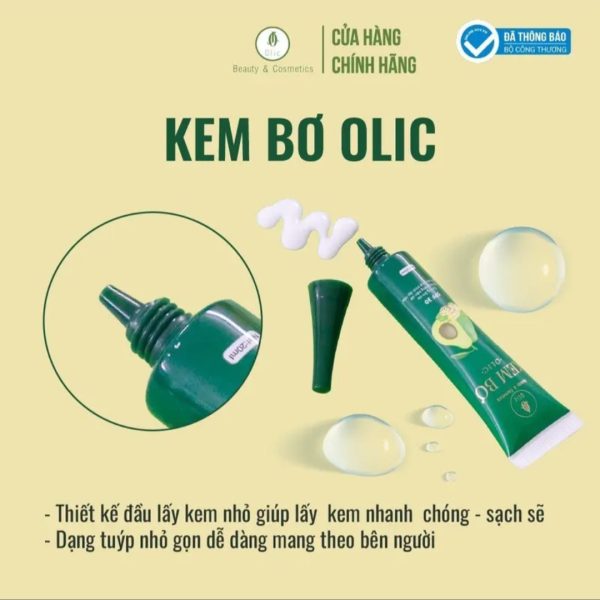 kem bơ cấy trắng nano olic chính hãng