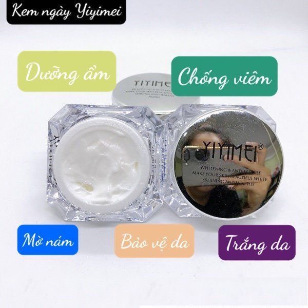 Bộ mỹ phẩm siêu hủy nám Yiyimei 5in1 hàng chính hãng nội địa Hồng Kông - kem ngày