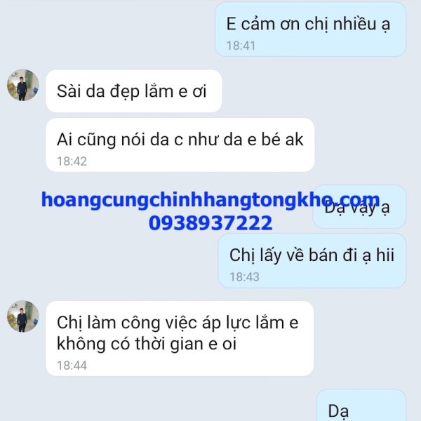 phản hồi của khách hàng sau khi sử dụng bộ kem hoàng cung hồng chính hãng của shop