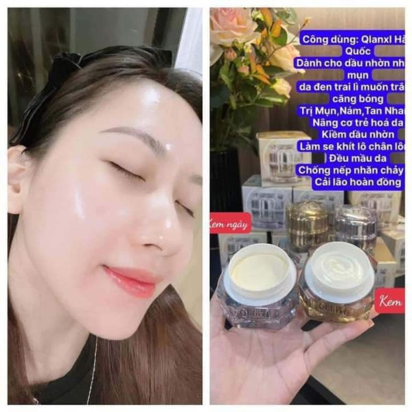 BỘ ĐÔI KEM QLANXL DƯỠNG TRẮNG DA VÀ TRỊ NÁM TÀN NHANG 35G HÀN QUỐC - mỹ phẩm trị nám tốt nhất