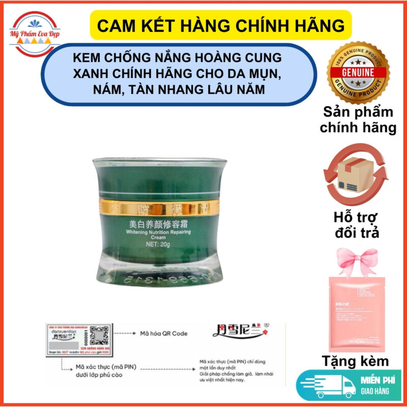 kem chống nắng hoàng cung xanh chính hãng